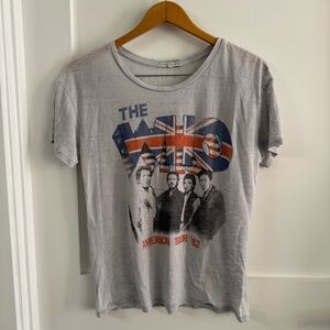 The Who Graphic band slub light blue washed  T-Shirt